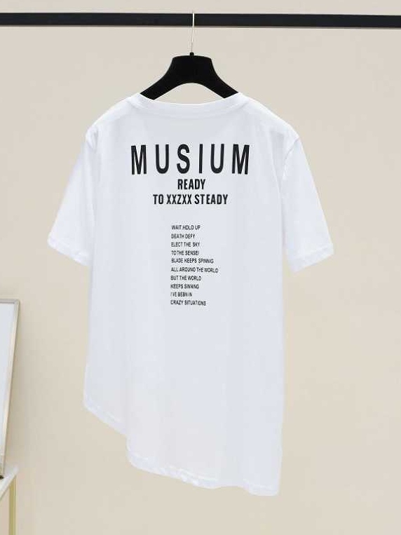 着回し力抜群 配色 ランダムティアード コットン 半袖 Tシャツ