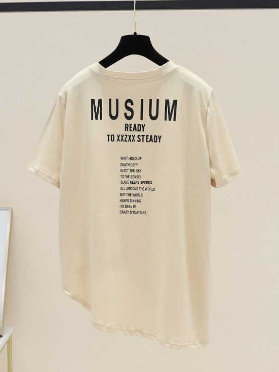 着回し力抜群 配色 ランダムティアード コットン 半袖 Tシャツ