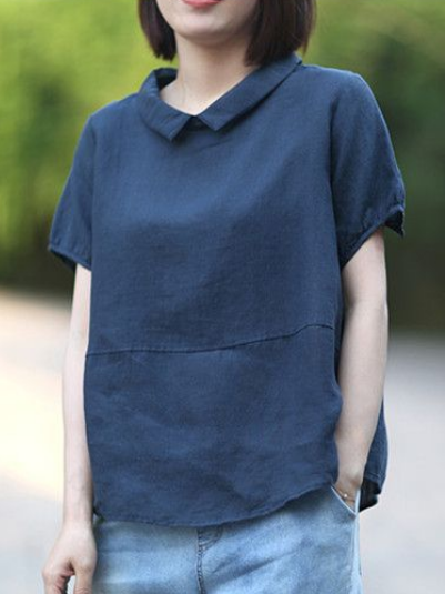 【全10色/S-3XL】肌触りよく  無地 シンプル ファッション 切り替え シャツ