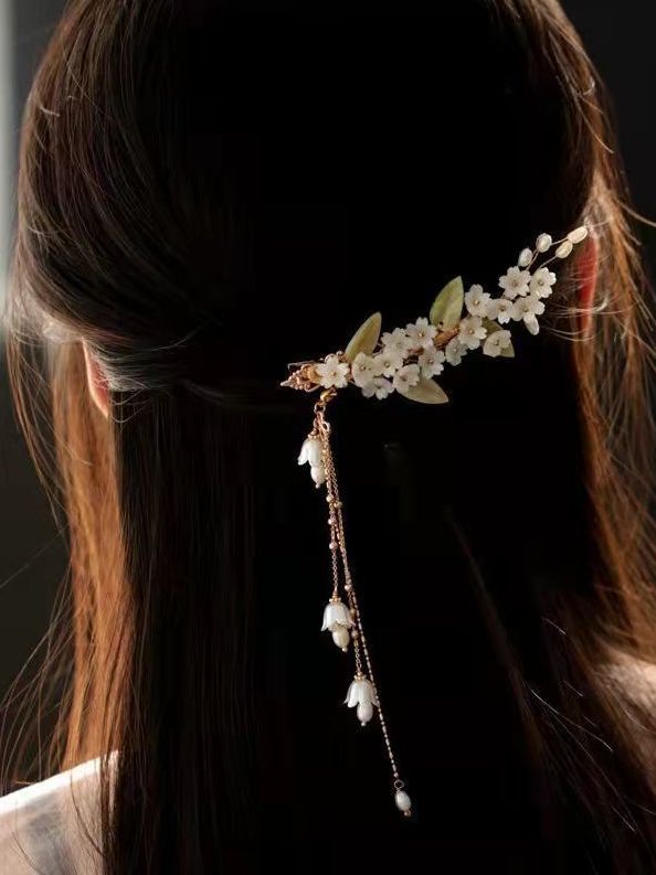 人気を独占中♡ 花・植物 スウィート フリンジ ヘアピン アクセサリー