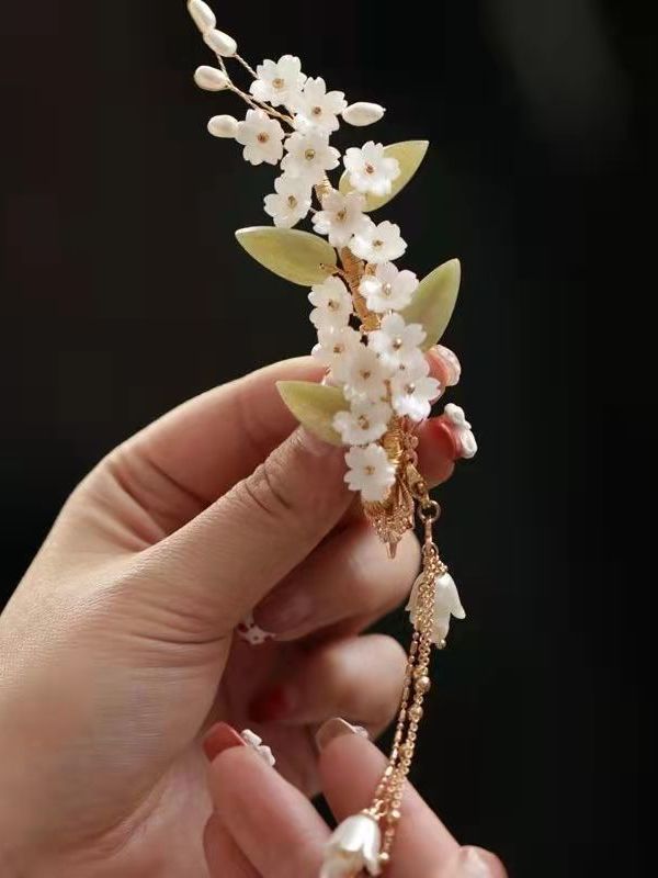 人気を独占中♡ 花・植物 スウィート フリンジ ヘアピン アクセサリー